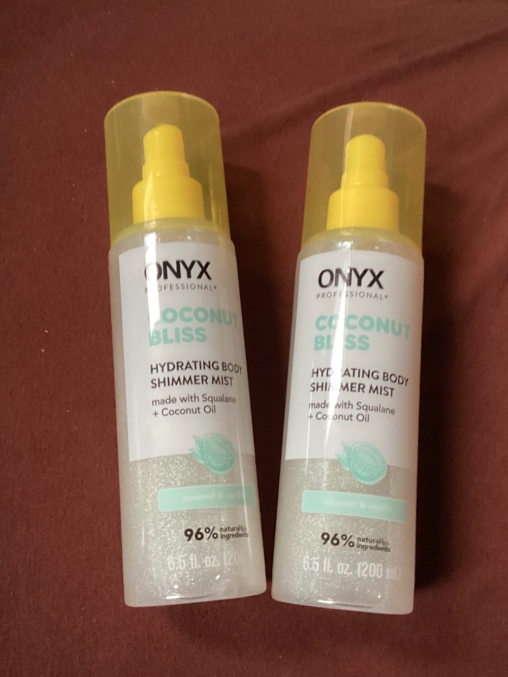 Onyx Professional Coconut Bliss Hydrating Body Shimmer Mist Bundle NEW